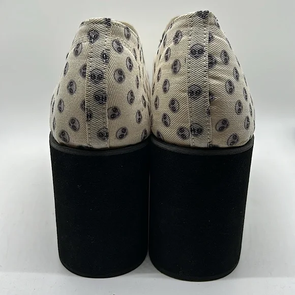 Omighty Cream Alien Platform Heels Shoes **Size 39/US Size 9** 👽👽 - Picture 8 of 9